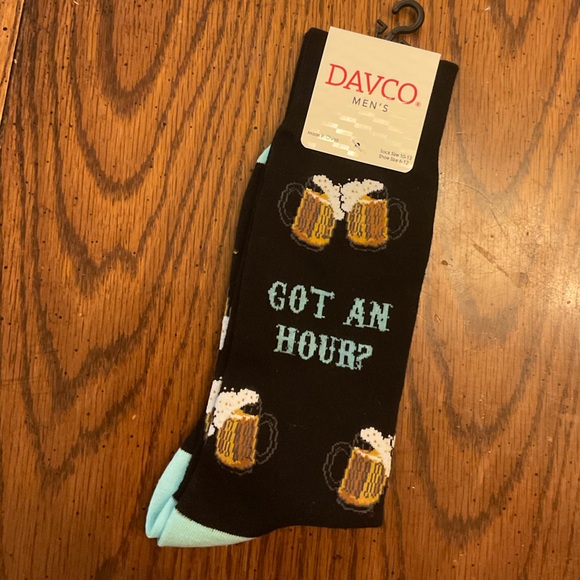 Graphic men’s socks  - happy hour - Picture 1 of 2